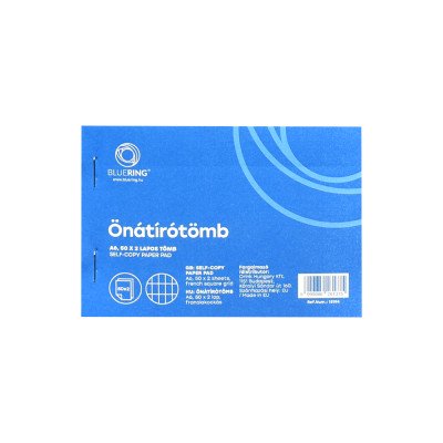Önátírótömb A6, 50x2lap, franciakockás Bluering® Önátírótömb A6, 50x2lap, franciakockás Bluering®
