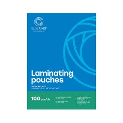 Lamináló fólia A4, 100 micron matt 100 db/doboz, Bluering® Kötészeti kellék Bluering