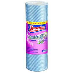 Törlőkendő tekercses 50 lap/tekercs Multiroll Spontex Szivacsok, kendők, súrolók Egyéb