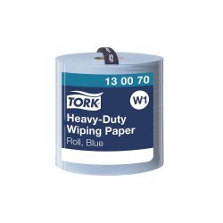 Ipari törlő 2 rétegű tekercses  átmérő: 37,5 cm 1000 lap/340 méter/tekercs 1 tekercs/karton Premium W1 Tork_130070 kék Papírtörlők TORK
