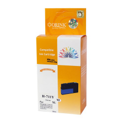 Utángyártott Hp 711XL/CZ132A tintapatron yellow ORINK Tintapatron kompatibilis Orink