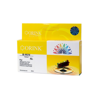 Utángyártott Hp 953XL/F6U18AE tintapatron yellow ORINK Utángyártott Hp 953XL/F6U18AE tintapatron yellow ORINK