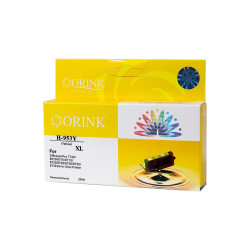Utángyártott Hp 953XL/F6U18AE tintapatron yellow ORINK Tintapatron kompatibilis Orink