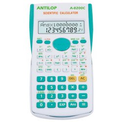 Számológép tudományos 240 funkciós türkiz kék Antilop A-8200C Számológép Antilop