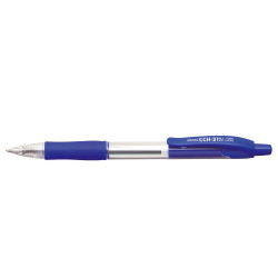 Golyóstoll 0,7mm, kék átlátszó test, Penac CCH-3, írásszín kék Golyóstoll Penac