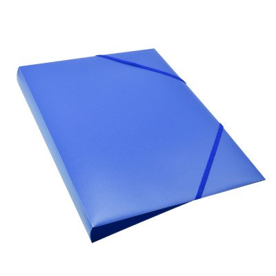 Gumis mappa A4, műanyag gerincvastagított 30mm, Bluering® kék Gumis mappa A4, műanyag gerincvastagított 30mm, Bluering® kék