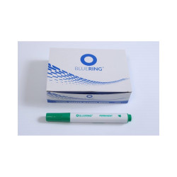 Flipchart marker rostirón vizes kerek végű 3mm, Bluering® zöld Flipchart marker Bluering