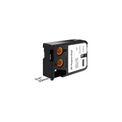 Feliratozógép szalag Dymo XTL 1868752 19mmx7m ORIGINAL, vinyl fehér/fekete Nyomtató és feliratozó gép, kellékek Dymo