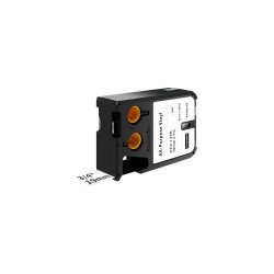 Feliratozógép szalag Dymo XTL 1868752 19mmx7m ORIGINAL, vinyl fehér/fekete Nyomtató és feliratozó gép, kellékek Dymo