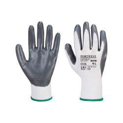 Védőkesztyű PU tenyérmártással nylon méret: M szín: szürke-fehér A310 Portwest Védőkesztyű Egyéb