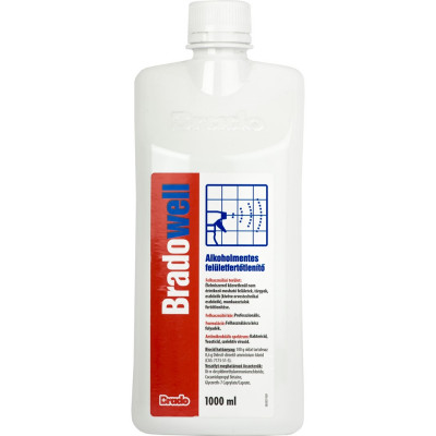 Felületfertőtlenítő alkoholmentes 1 liter Bradowell Felületfertőtlenítő alkoholmentes 1 liter Bradowell
