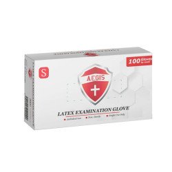 Gumikesztyű latex púderes S 100 db/doboz_AEGIS Gumikesztyű Egyéb