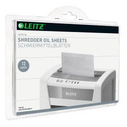 Olajozólap iratmegsemmisítőhöz, 12 lap/csomag, Leitz Karbantartó kellékek Leitz