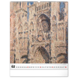 Falinaptár képes  480×560mm Impressionism  Realsystem 2027.