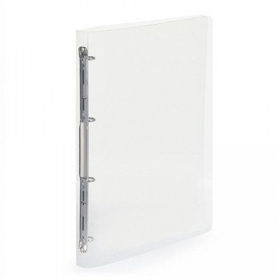 Gyűrűskönyv A4, 4 gyűrűs 2cm gerinc áttetsző PP, Karton P+P Lines transzparens