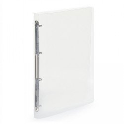 Gyűrűskönyv A4, 4 gyűrűs 2cm gerinc áttetsző PP, Karton P+P Lines transzparens Gyűrűskönyv Karton