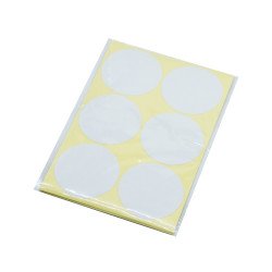 Etikett címke, 50mm, körcímke 60 db/csomag Bluering® fehér Etikett - címke Bluering