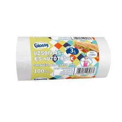 Nylon zacskó 25 x 35 cm 100 db/csomag uzsonnás rollos Zacskó, tasak, táska Egyéb