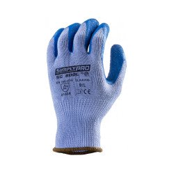 Védőkesztyű poliészter vastag 10-es kötésű M-es méret_1LAAV08 kék Védőkesztyű Egyéb