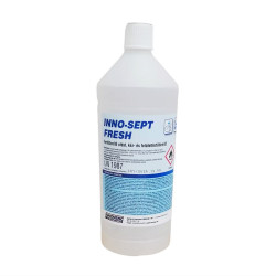 Kéz- és felületfertőtlenítő oldat kupakkal 1 liter Inno-Sept Fresh Kézfertőtlenítő folyadék Innoveng