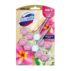 WC illatosító 2 x 55 g  Aroma Lux  Domestos Pink Jasmine & Elderflower Toalett tisztító, WC illatosító Domestos