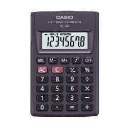 Zsebszámológép 8 digit Casio HL 4 fekete Számológép Casio