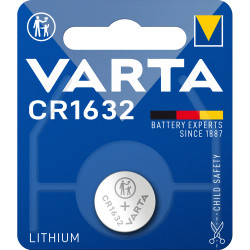 Gombelem CR1632 1db/csomag, Varta Elem, akkumulátor, töltő Varta