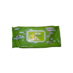 Nedves törlőkendő 72 lap/csomag Baby Well Oliva Nedves törlőkendők Well Done