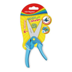Olló 15 cm tompa fejű Keyroad Snip Snap vegyes színek Ollók, kések Keyroad