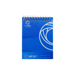 Jegyzettömb spirálozott, A7, 80lap, Bluering® vonalas Jegyzettömb Bluering
