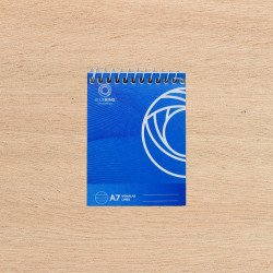 Jegyzettömb spirálozott, A7, 80lap, Bluering® vonalas Jegyzettömb Bluering