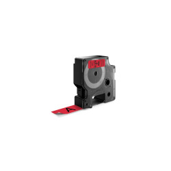 Feliratozógép szalag Dymo D1 S0720870/45807 19mmx7m, ORIGINAL, fekete/piros Nyomtató és feliratozó gép, kellékek Dymo
