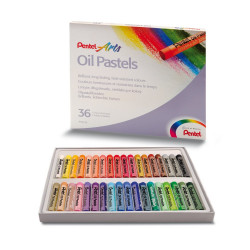 Kréta olajpasztell készlet, PHN-36U Pentel, 36 klf. szín Kréta PENTEL