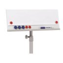 Flipchart tábla mobil 68x105cm, mágneses 5 görgős gurítható X-tra Line Mobil  EL-FC31 Franken