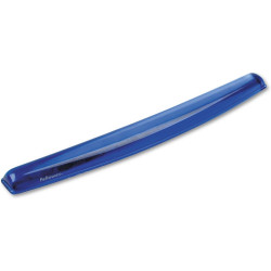 Csuklótámasz billentyűzethez, géltöltésű, Fellowes® Crystal Gel, kék