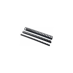 Spirál, műanyag, 22mm, 151-180lap, 50 db/doboz, Fellowes® fekete Kötészeti kellék Fellowes