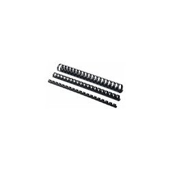 Spirál, műanyag, 22mm, 151-180lap, 50 db/doboz, Fellowes® fekete Kötészeti kellék Fellowes