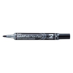 Táblamarker 1-5mm, hajlékony hegyű Pentel Maxiflo Flex Feel fekete Táblamarker PENTEL