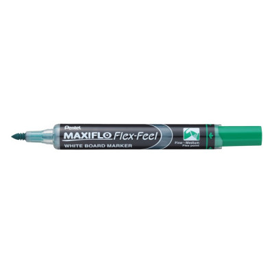Táblamarker 1-5mm, hajlékony hegyű Pentel Maxiflo Flex Feel zöld Táblamarker 1-5mm, hajlékony hegyű Pentel Maxiflo Flex Feel zöld