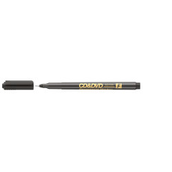 Alkoholos marker 0,5mm, CD/DVD F Ico, fekete Permanent marker Ico