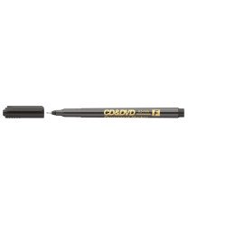 Alkoholos marker 0,5mm, CD/DVD F Ico, fekete Permanent marker Ico