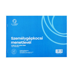 Személygépkocsi menetlevél 100lap,os tömb A4, fekvő D.GEPJ.31 Bluering® Nyilvántartás Bluering
