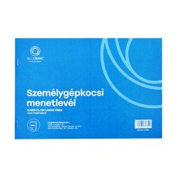 Személygépkocsi menetlevél 100lap,os tömb A4, fekvő D.GEPJ.31 Bluering® Nyilvántartás Bluering
