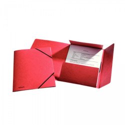 Gumis mappa A4, prespán karton, 15mm, Esselte Rainbow piros Gumis mappa Esselte