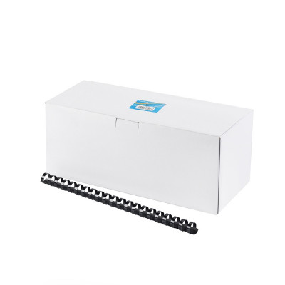 Spirál műanyag 16mm, 100 db/doboz, Bluering®, fekete Spirál műanyag 16mm, 100 db/doboz, Bluering®, fekete