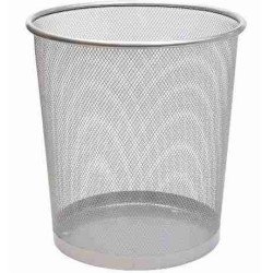 Fémhálós papírkosár 20 liter 29,5x33cm, nagy Bluering® ezüst Fémhálós család Bluering