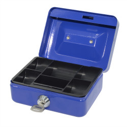 Pénzkazetta fém 125x55x95 mm kicsi Bluering® kék Pénzkazetta Bluering