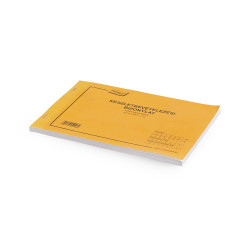Készletbevételezési bizonylat A5 25x4lapos fekvő 12-134/V. 10 tételes Nyilvántartás Nyomell