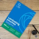 Lamináló fólia A4, 80 micron öntapadó hátlappal 100 db/doboz, Bluering®,