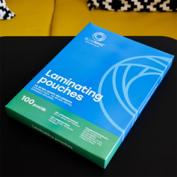 Lamináló fólia A4, 80 micron öntapadó hátlappal 100 db/doboz, Bluering®, Kötészeti kellék Bluering
